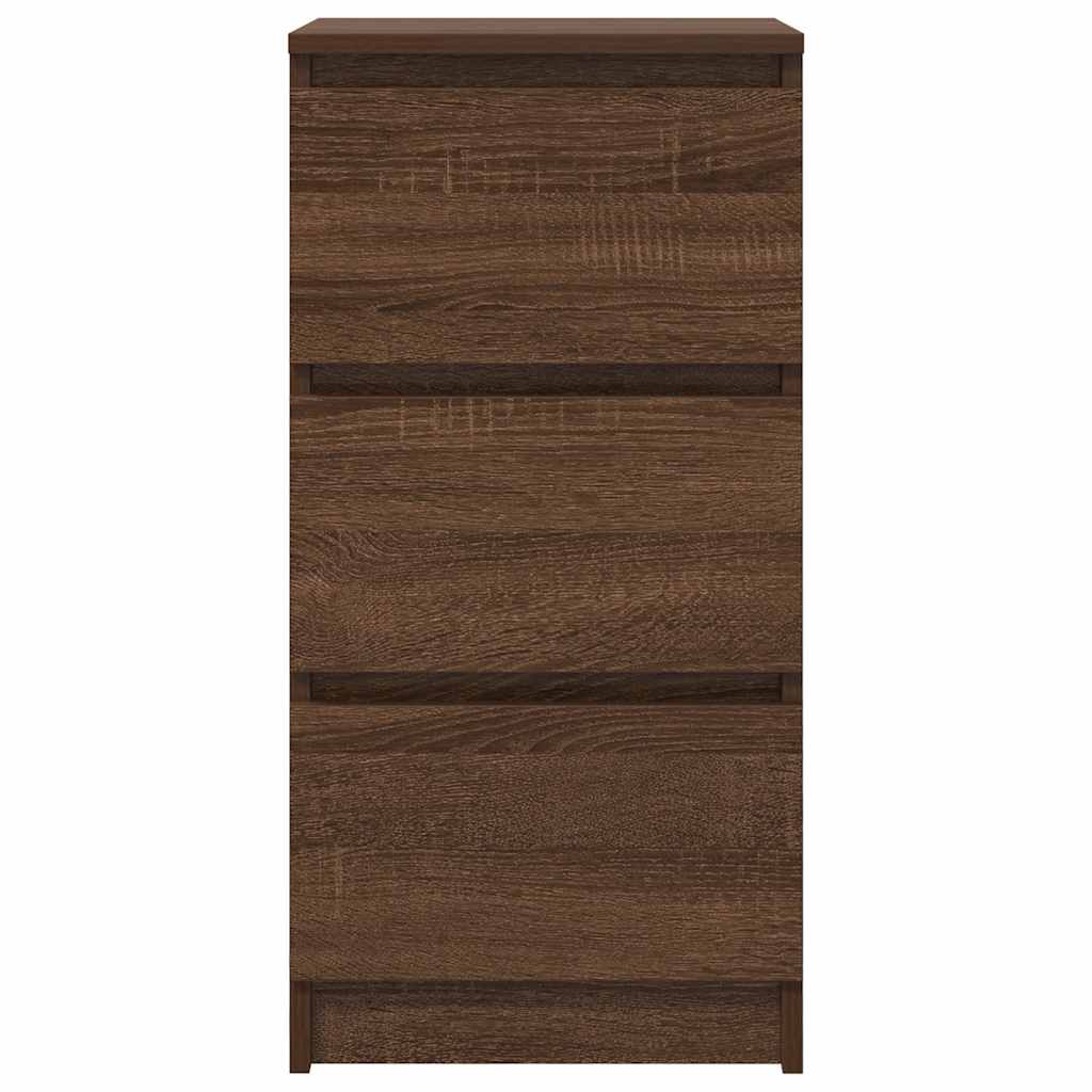 Skjenk brun eik 37,5x35x76 cm konstruert tre