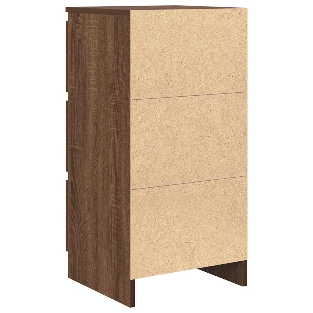 Skjenk brun eik 37,5x35x76 cm konstruert tre