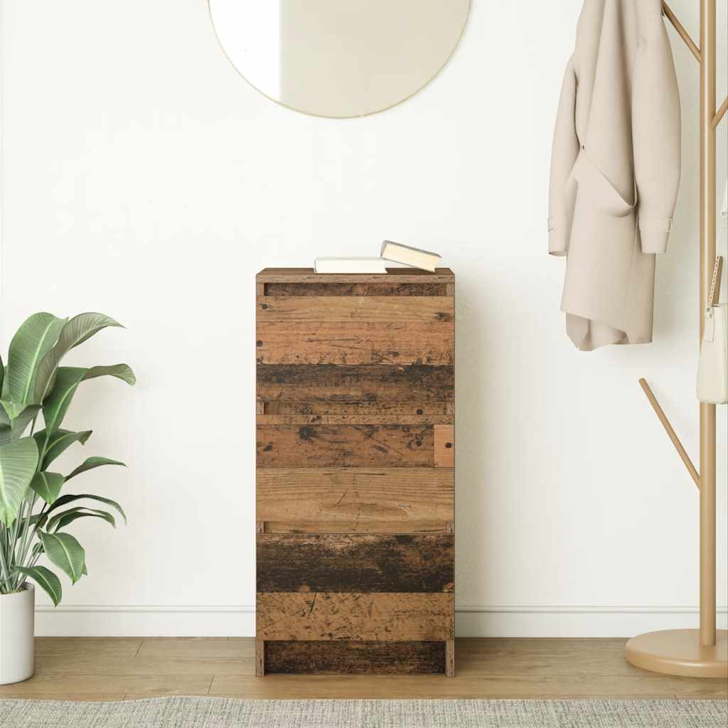 Skjenk gammelt tre 37,5x35x76 cm konstruert tre