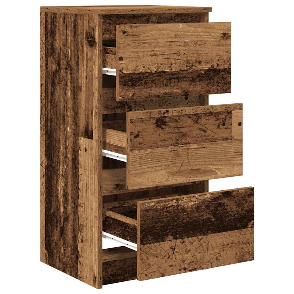 Skjenk gammelt tre 37,5x35x76 cm konstruert tre