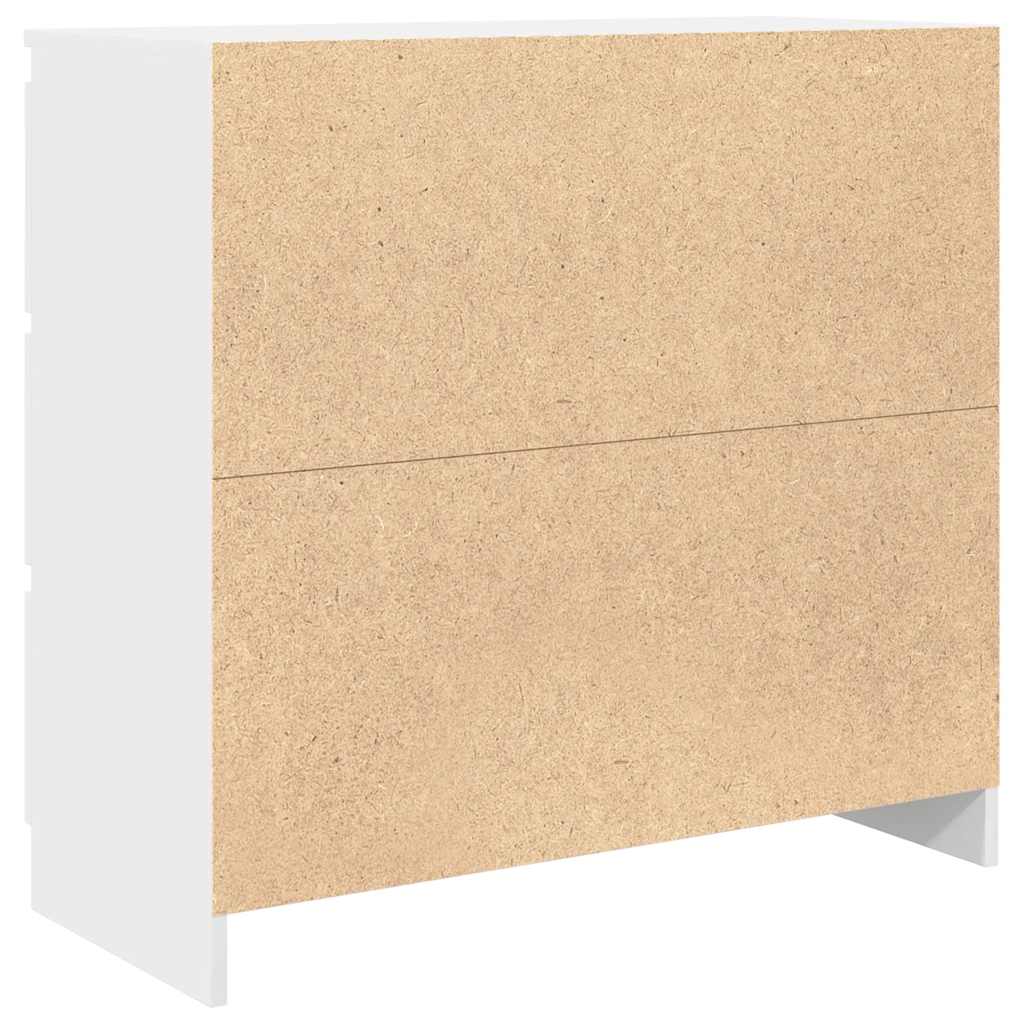 Skjenk hvit 80x35x76 cm konstruert tre