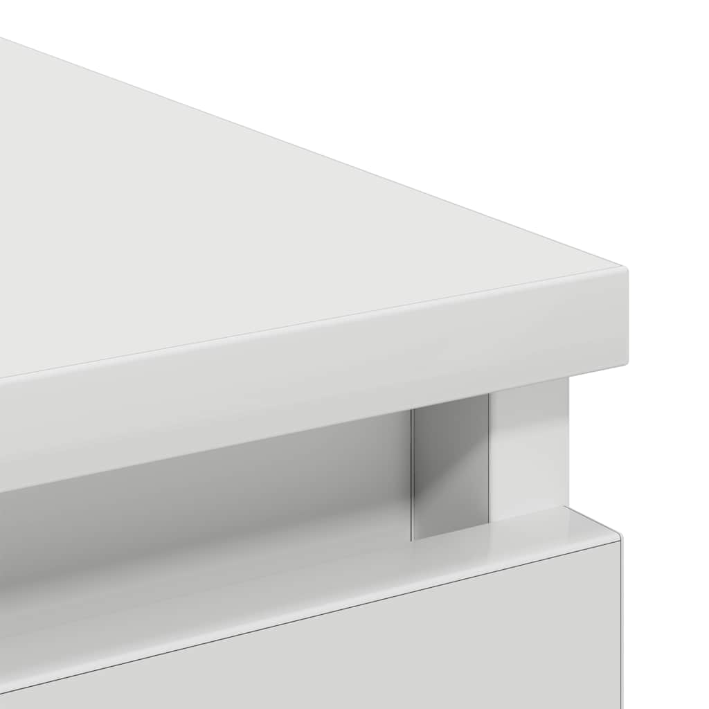 Skjenk hvit 80x35x76 cm konstruert tre