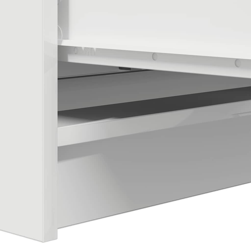 Skjenk hvit 80x35x76 cm konstruert tre