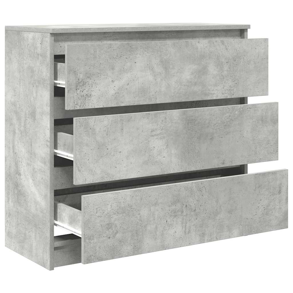 Skjenk betonggrå 80x35x76 cm konstruert tre