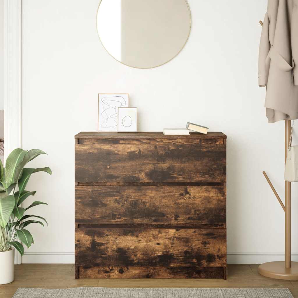 Skjenk røkt eik 80x35x76 cm konstruert tre