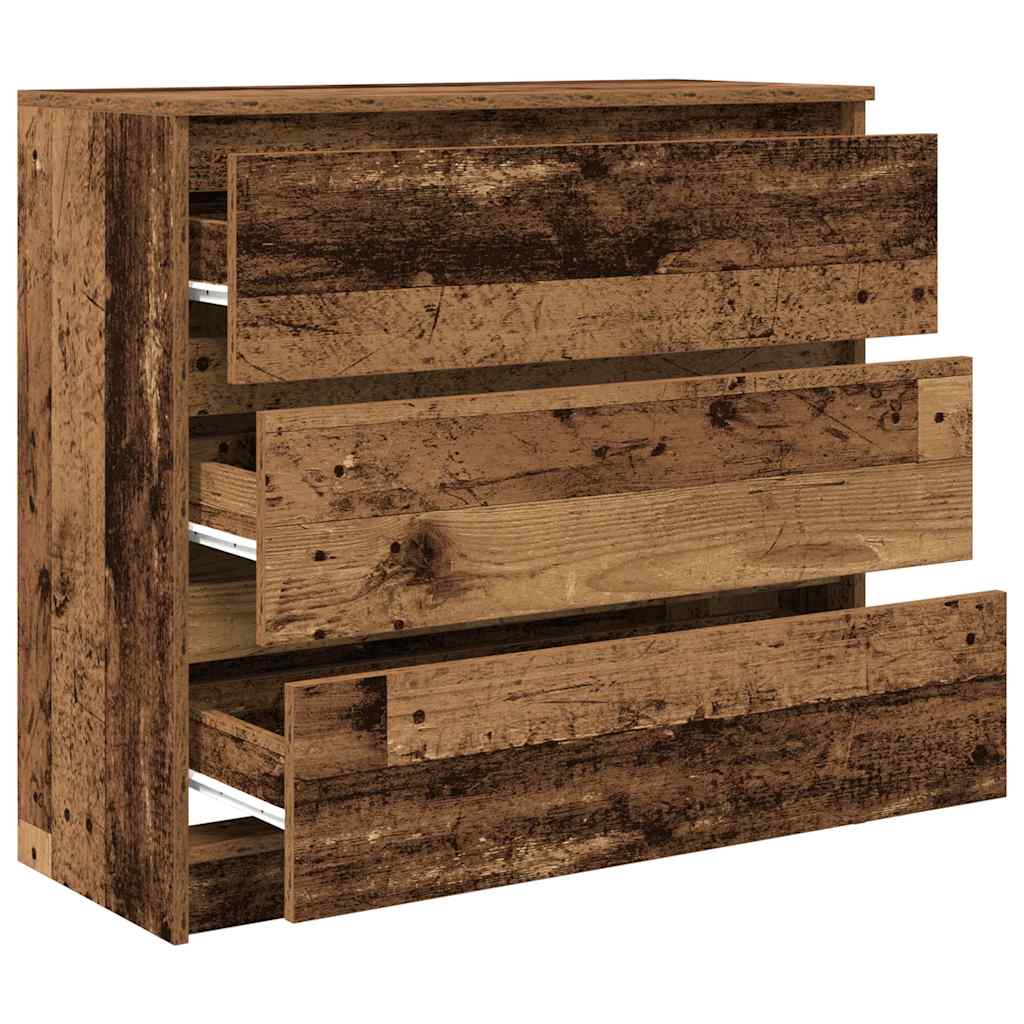 Skjenk gammelt tre 80x35x76 cm konstruert tre