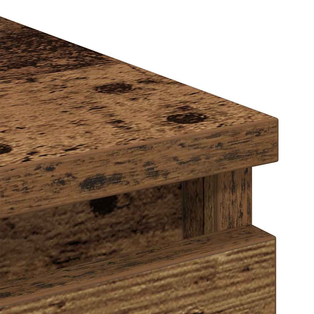 Skjenk gammelt tre 80x35x76 cm konstruert tre