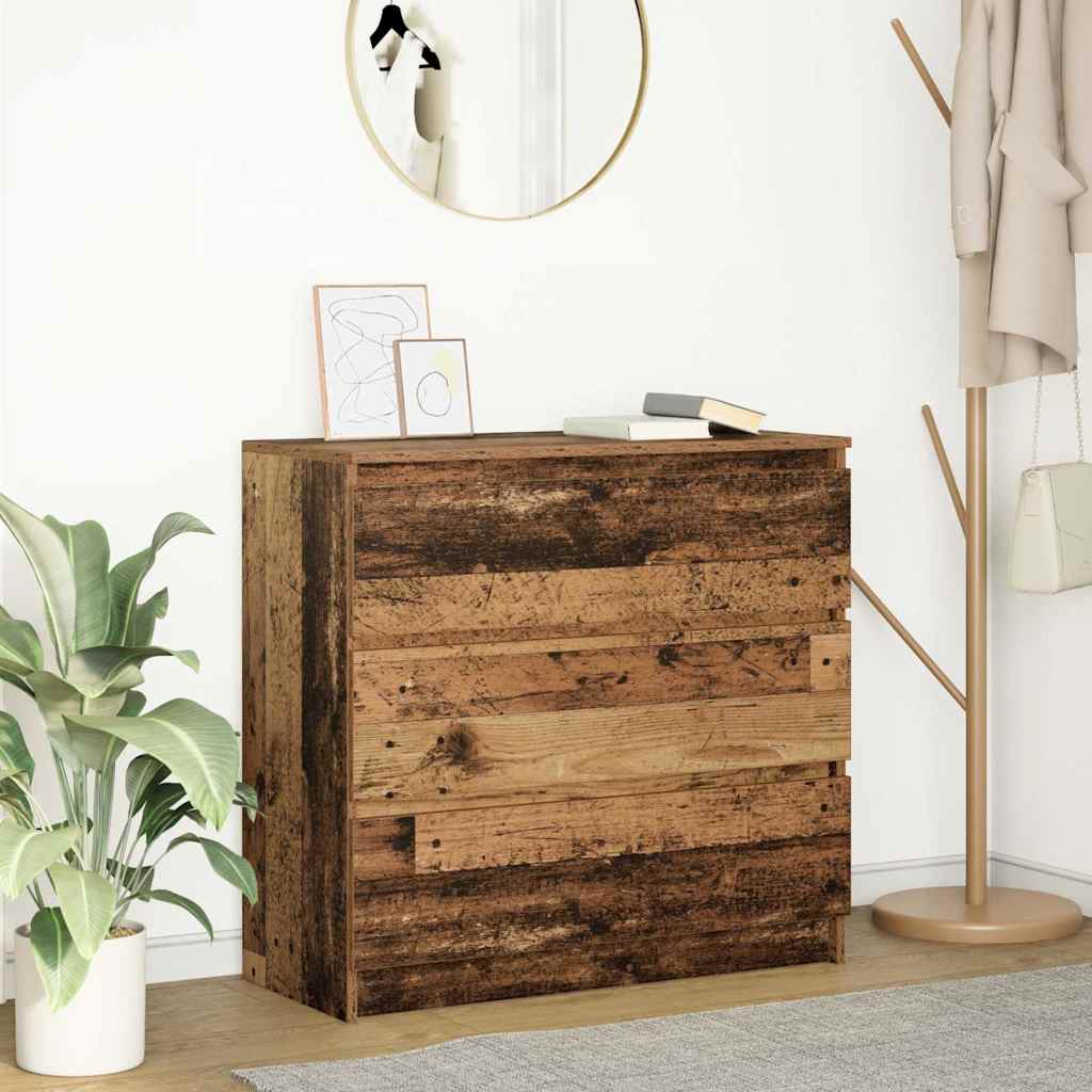 Skjenk gammelt tre 80x35x76 cm konstruert tre