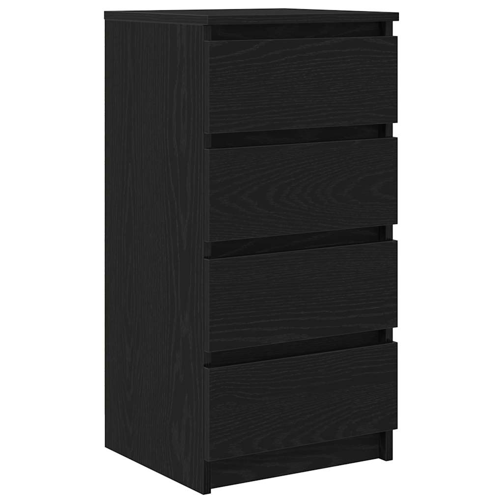 Skjenk svart eik 37,5x35x76 cm konstruert tre