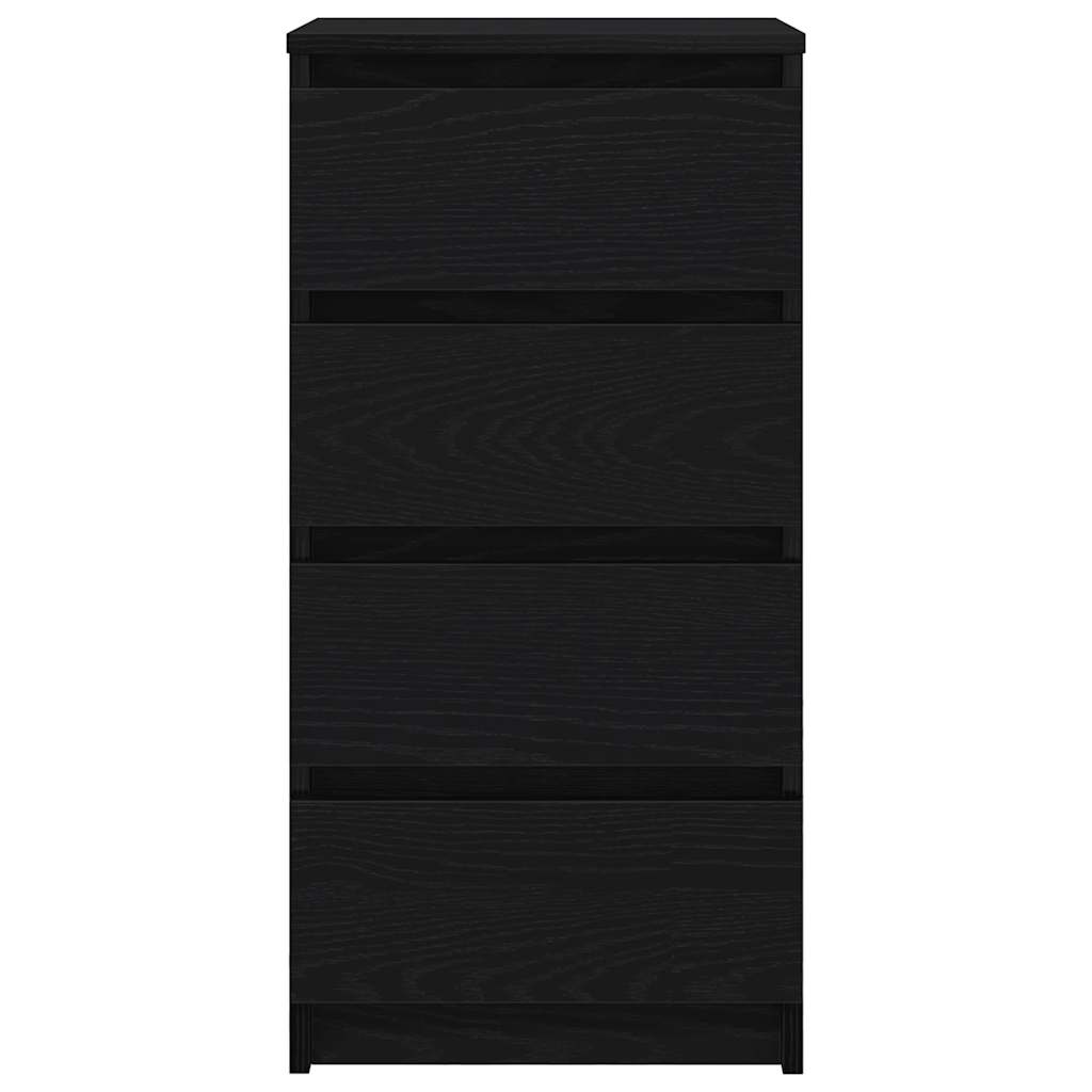 Skjenk svart eik 37,5x35x76 cm konstruert tre
