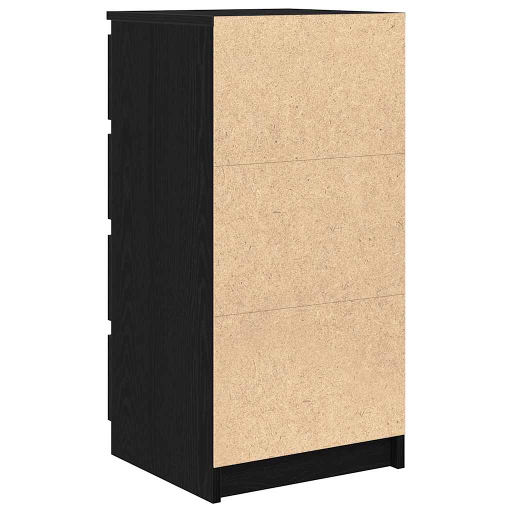 Skjenk svart eik 37,5x35x76 cm konstruert tre