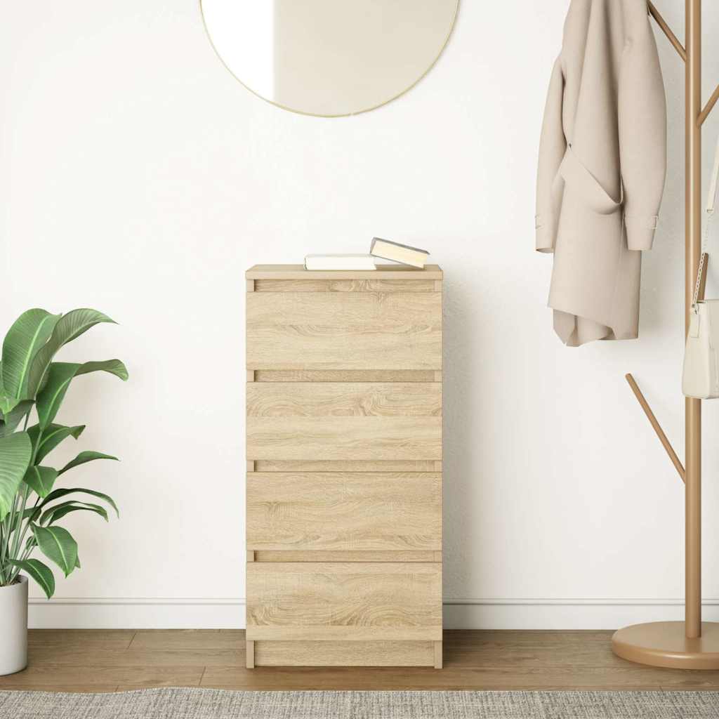 Skjenk sonoma eik 37,5x35x76 cm konstruert tre