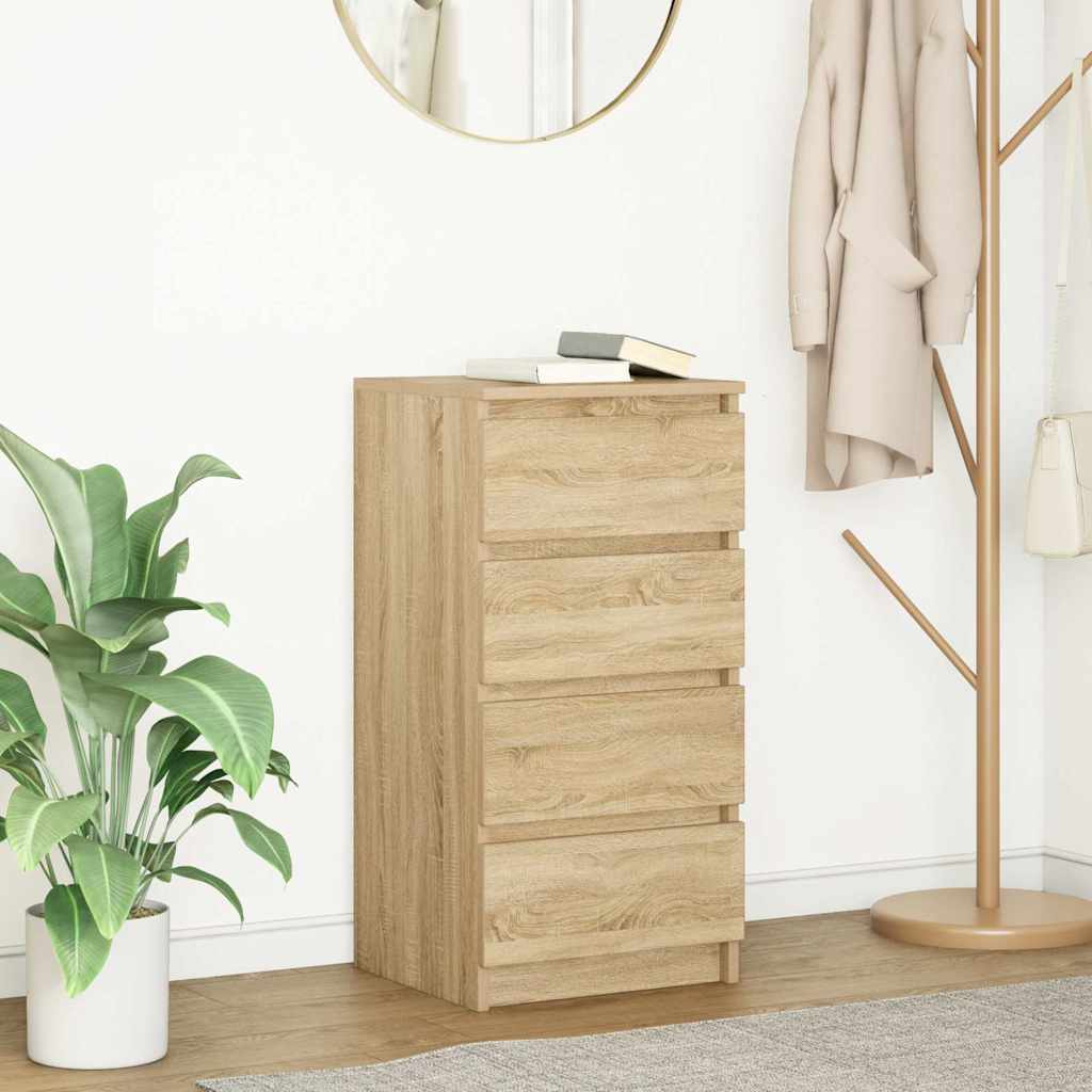 Skjenk sonoma eik 37,5x35x76 cm konstruert tre