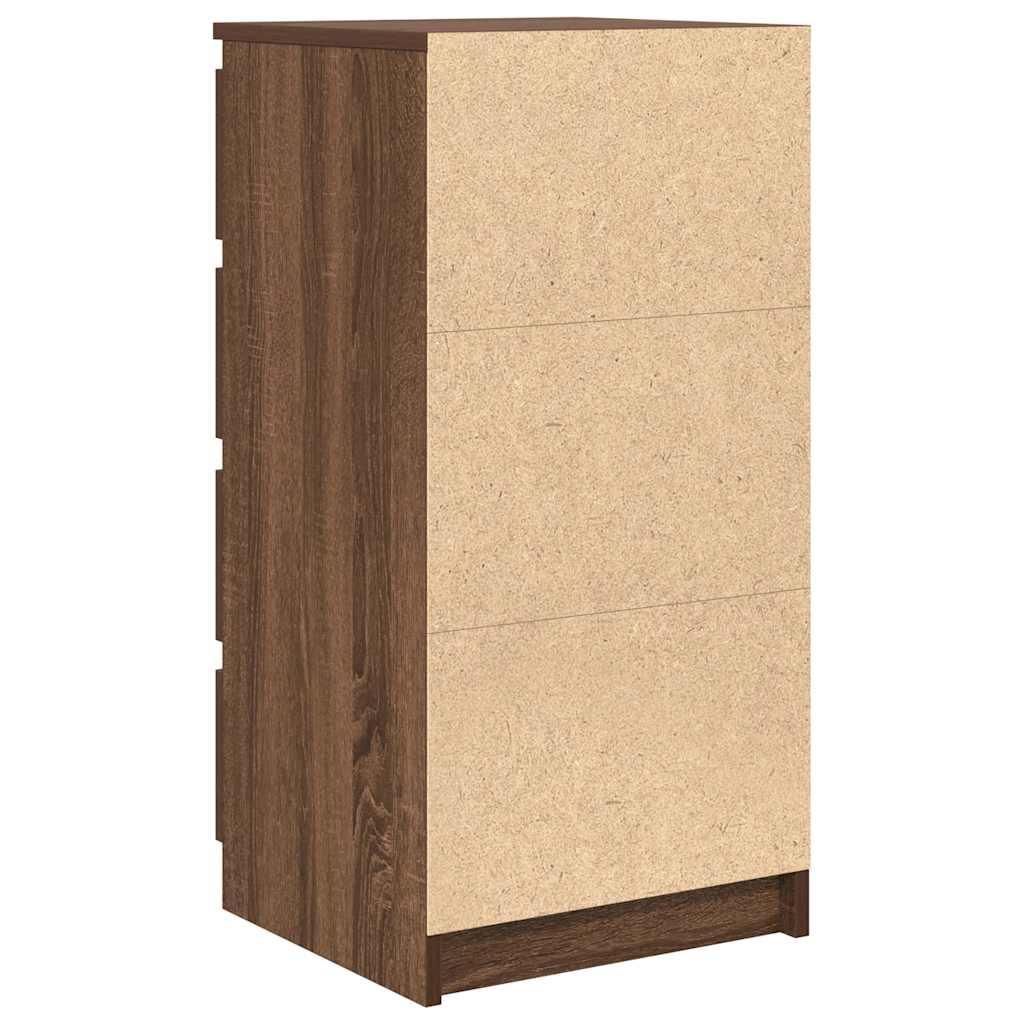 Skjenk brun eik 37,5x35x76 cm konstruert tre