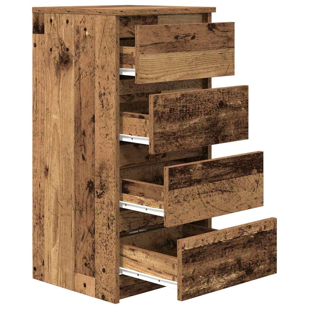 Skjenk gammelt tre 37,5x35x76 cm konstruert tre