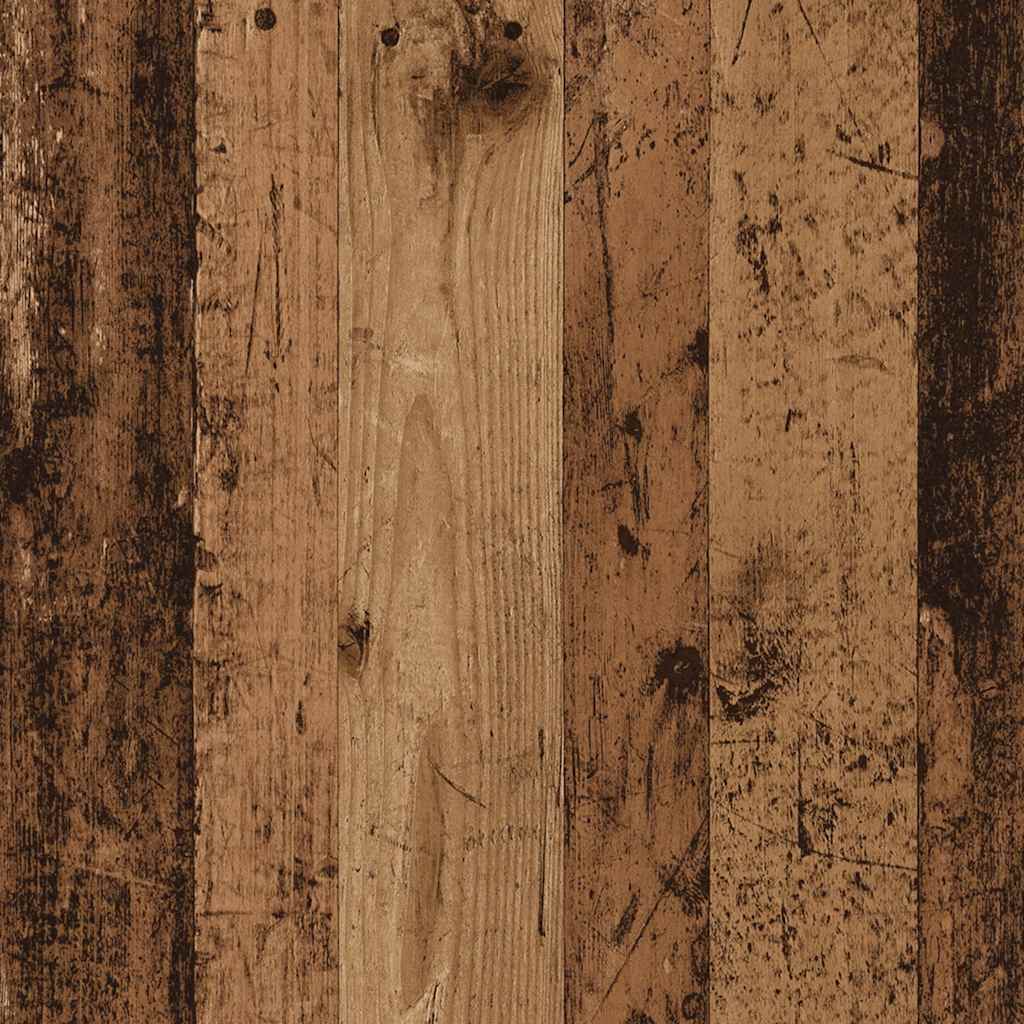 Skjenk med skuffer gammelt tre 37,5x35x99 cm konstruert tre