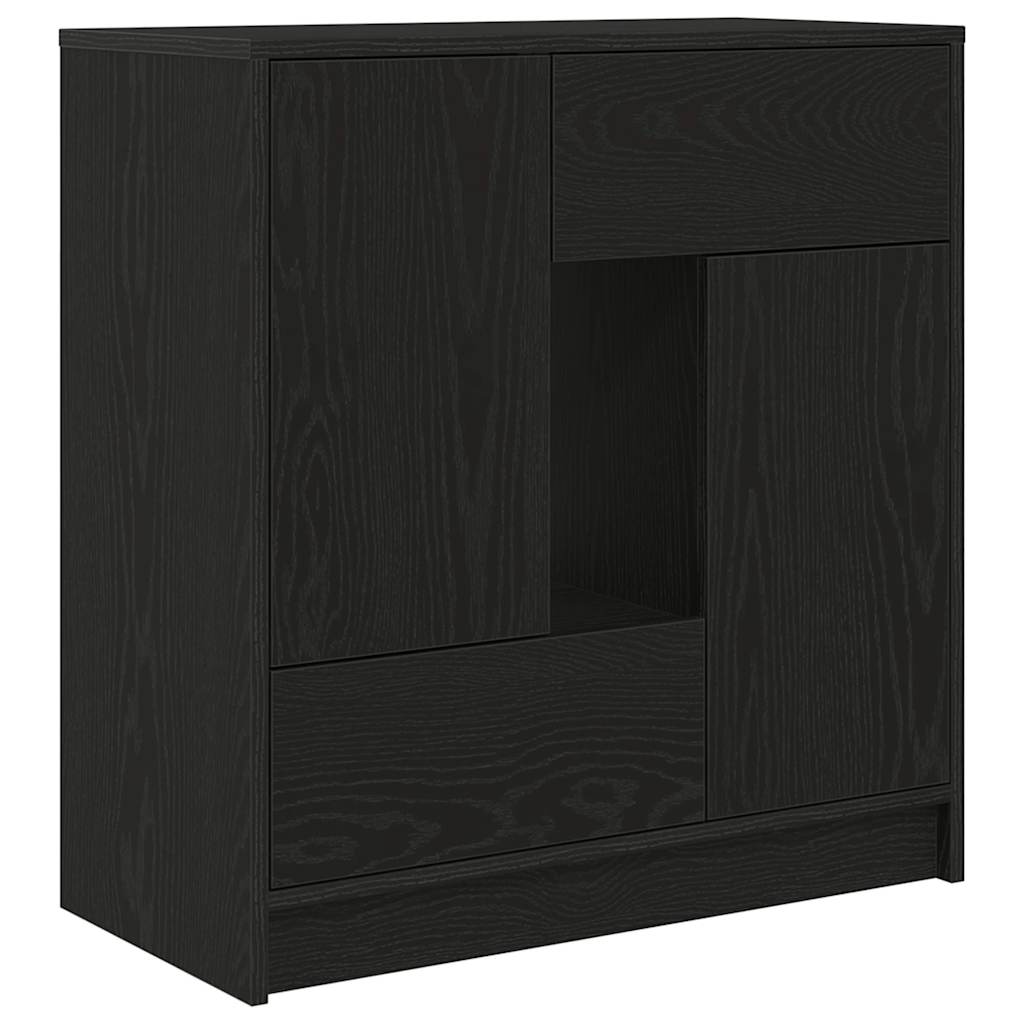 Skjenk med skuffer og dører hvit 70,5x34x74,5 cm