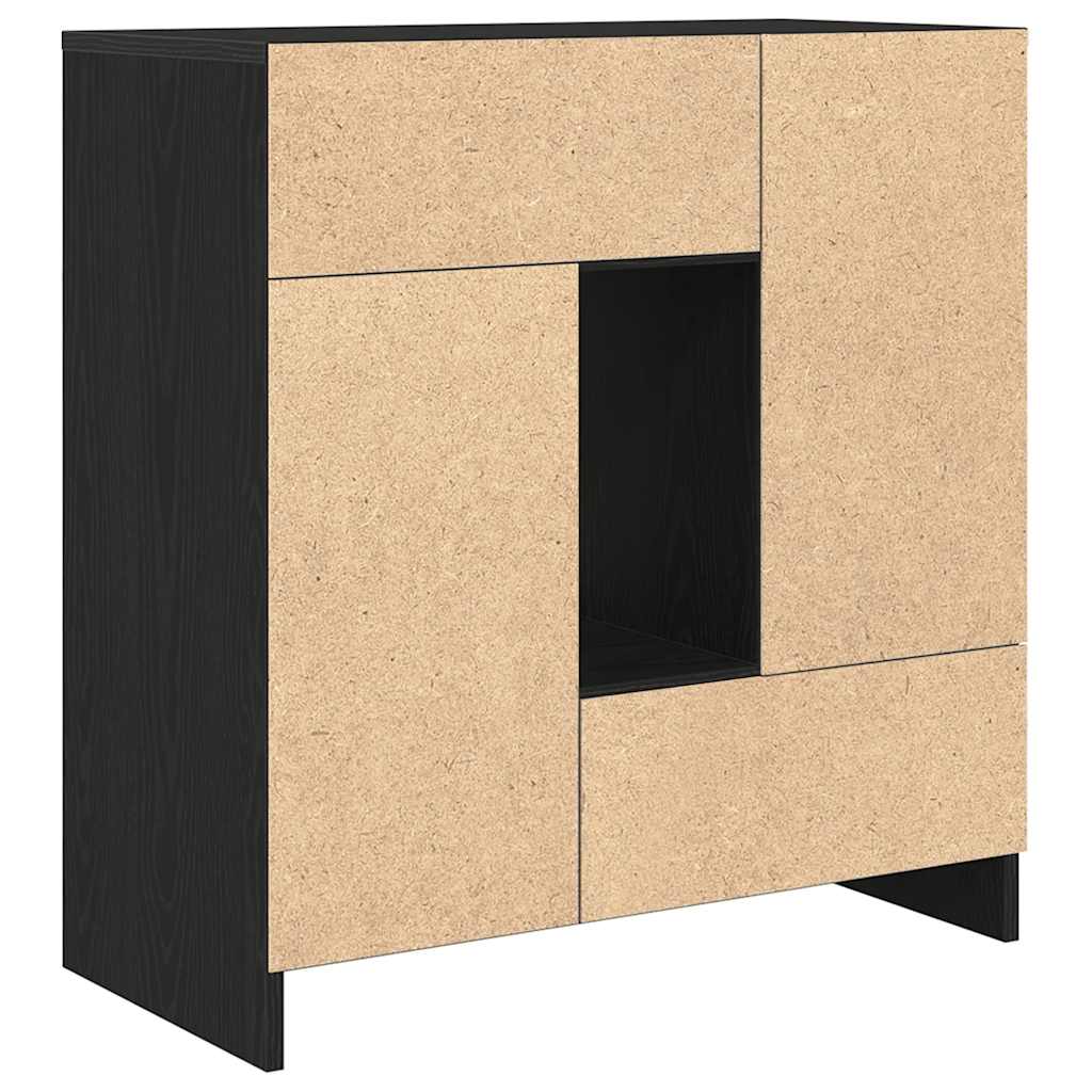Skjenk med skuffer og dører hvit 70,5x34x74,5 cm
