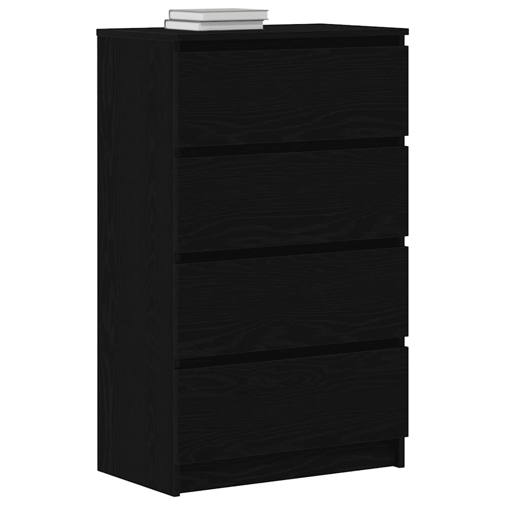 Skjenk svart eik 60x35x98,5 cm konstruert tre