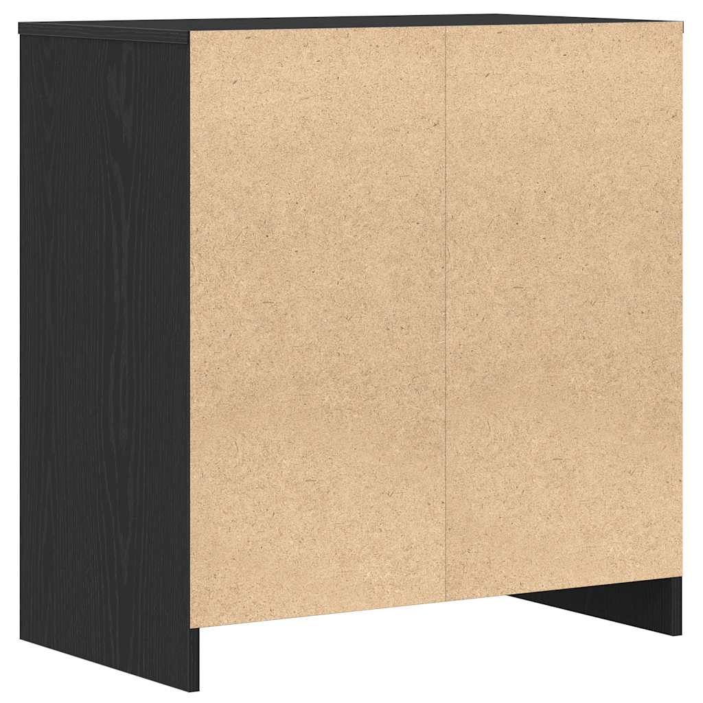 Skjenk svart eik 70x41x75 cm konstruert tre