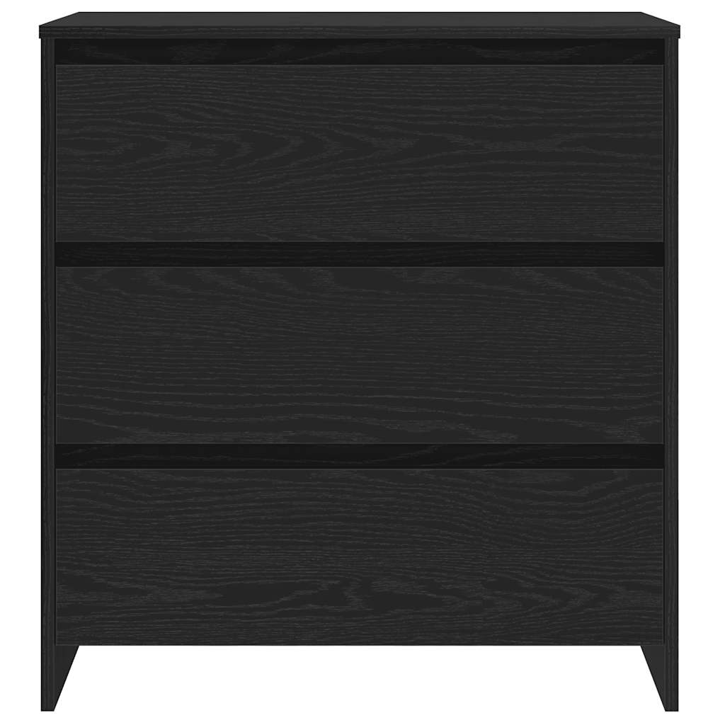 Skjenk svart eik 70x41x75 cm konstruert tre