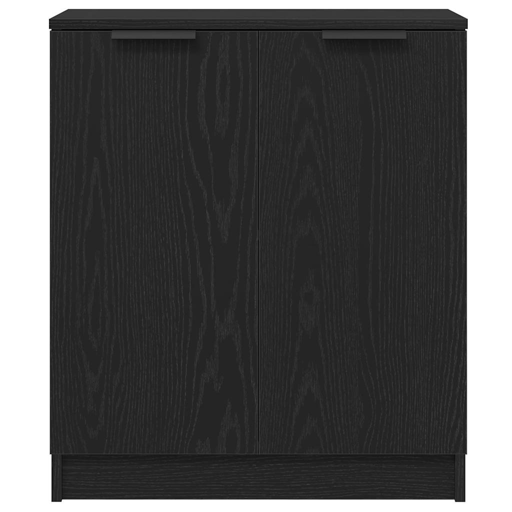 Sideboard Svart Eik 60x30x70 cm Konstruert Tre