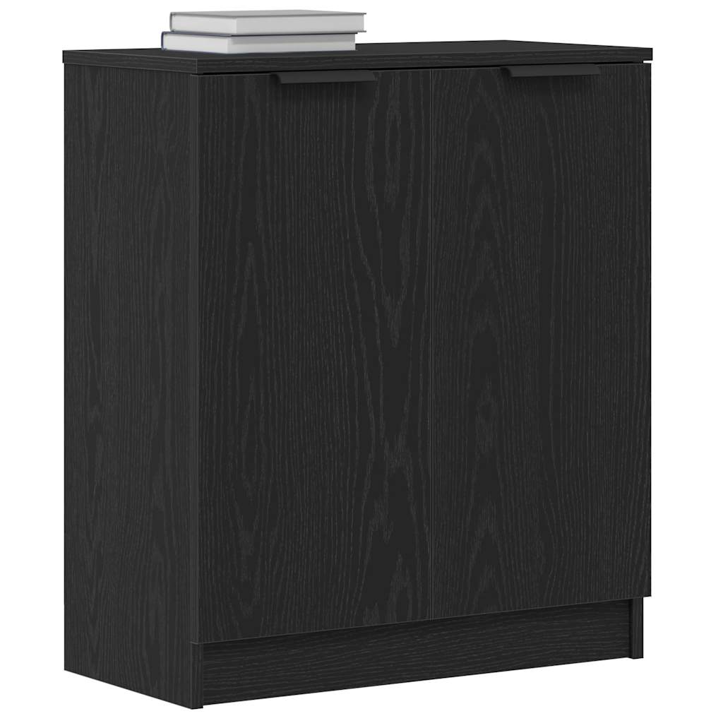 Sideboard Svart Eik 60x30x70 cm Konstruert Tre