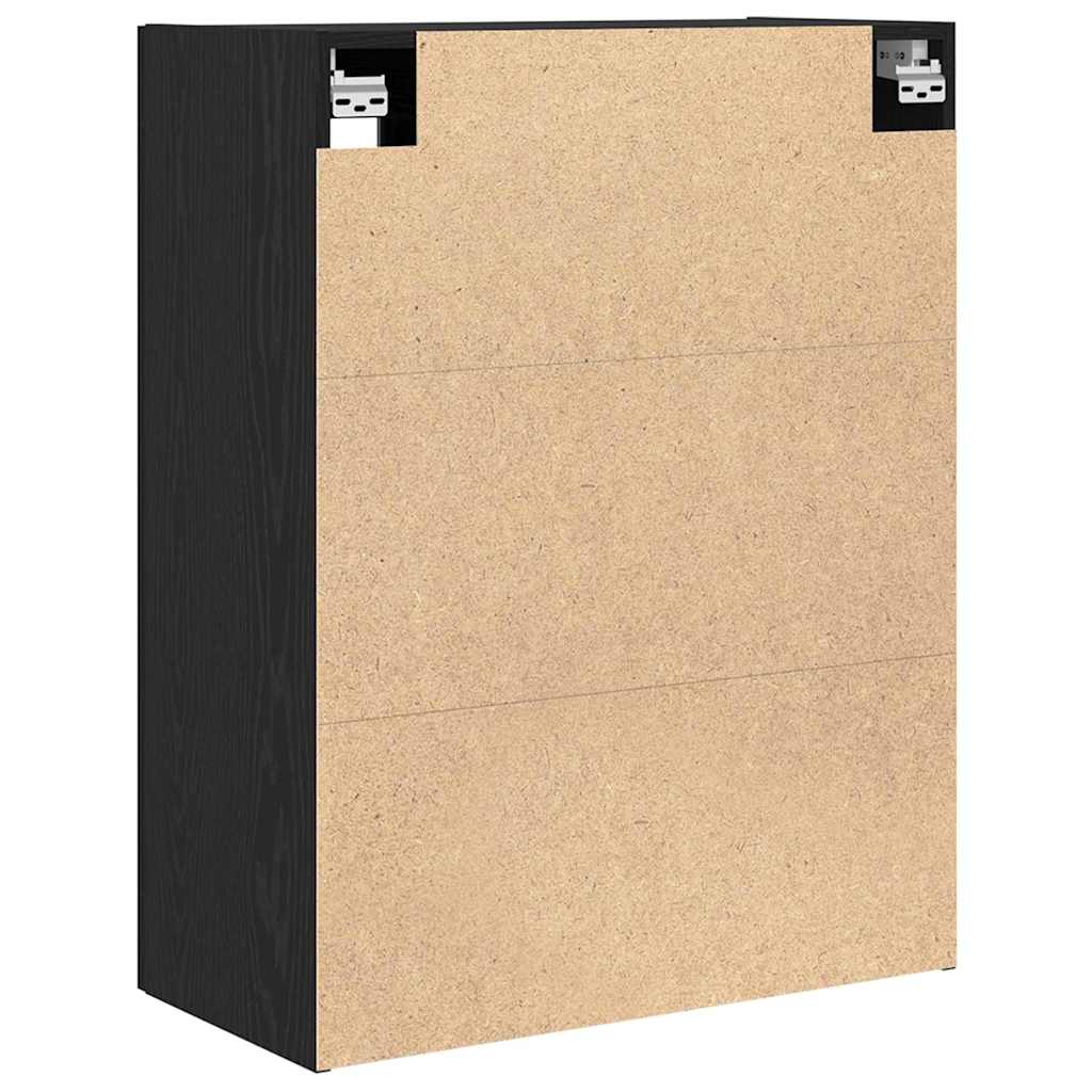 Veggskap Veggmontert Svart eik 69.5 x 34 x 90 cm