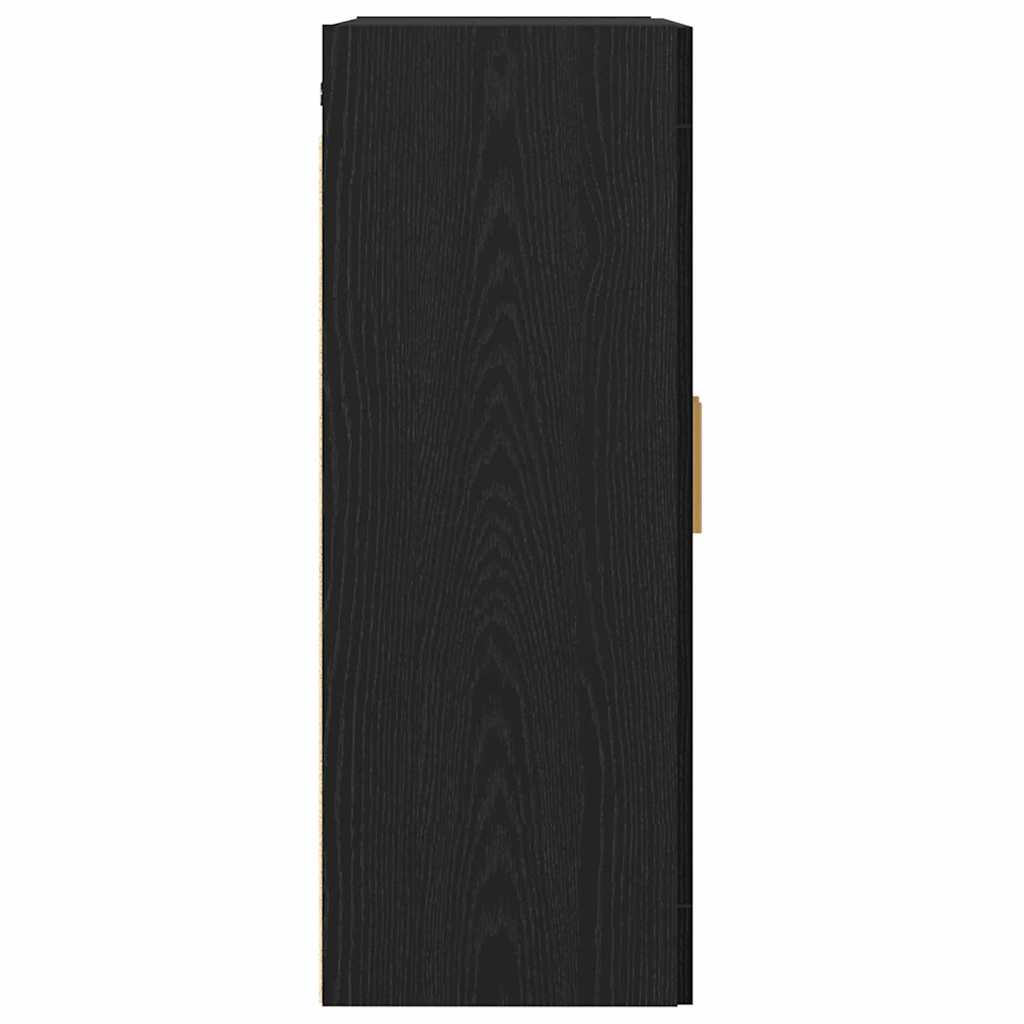 Veggskap Veggmontert Svart eik 69.5 x 34 x 90 cm