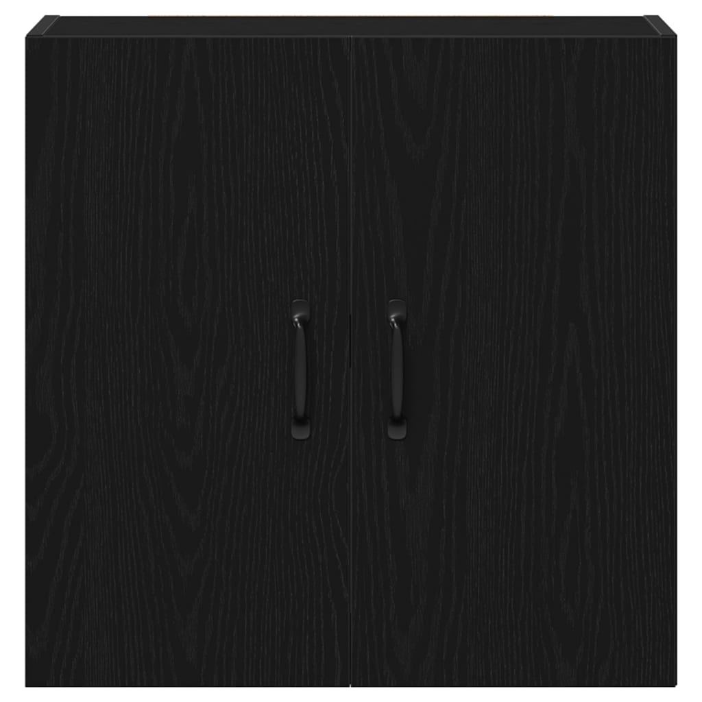 Veggskap svart eik 60x31x60 cm konstruert tre