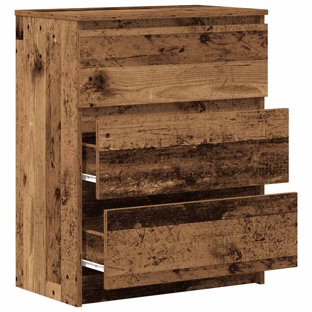 Skjenk gammelt tre 60x35x76 cm konstruert tre