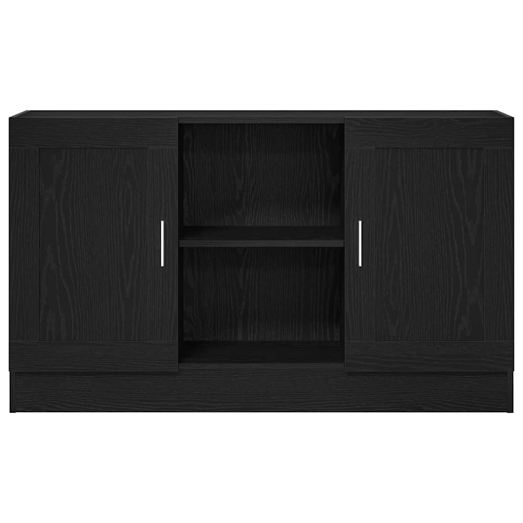 Skjenk i svart eik 120x30,5x70 cm laget av konstruert tre