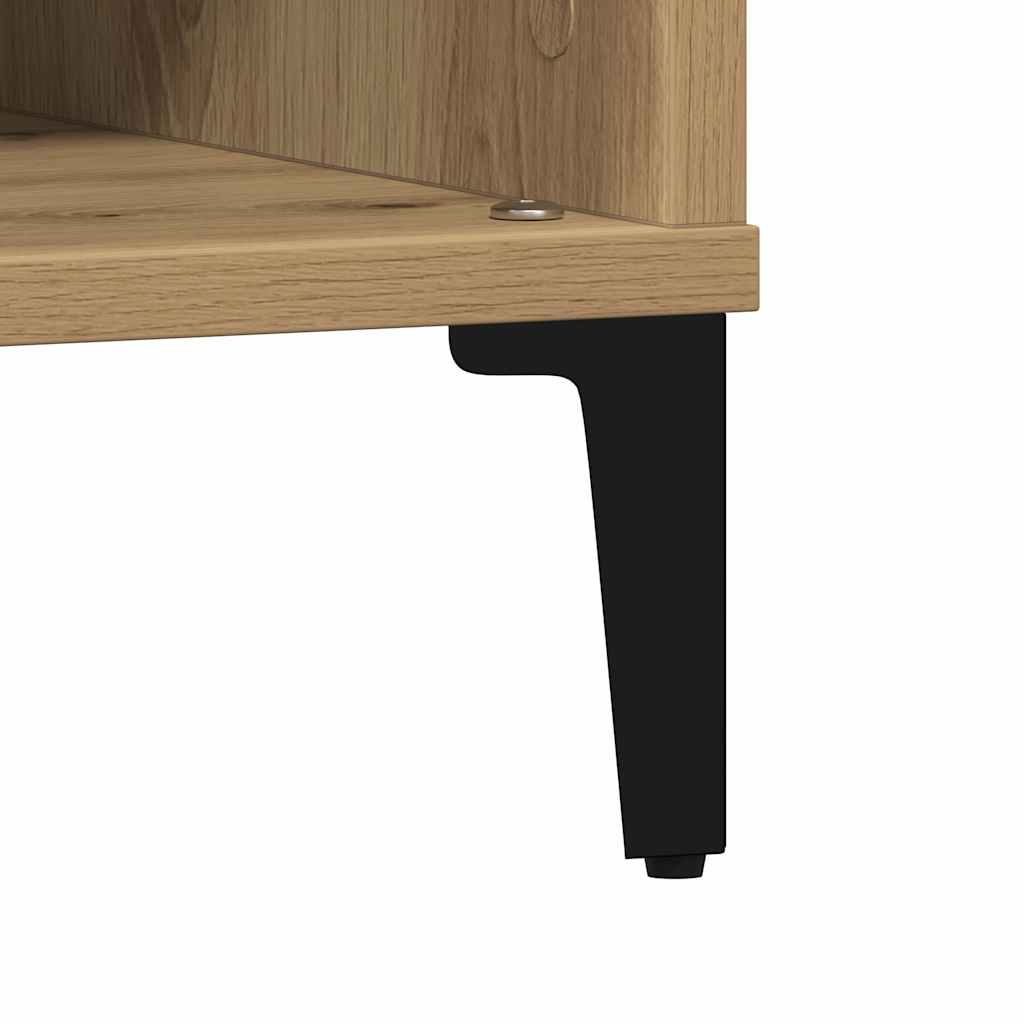 Kaffebord Artisan Eik 60x60x30 cm Konstruert Tre