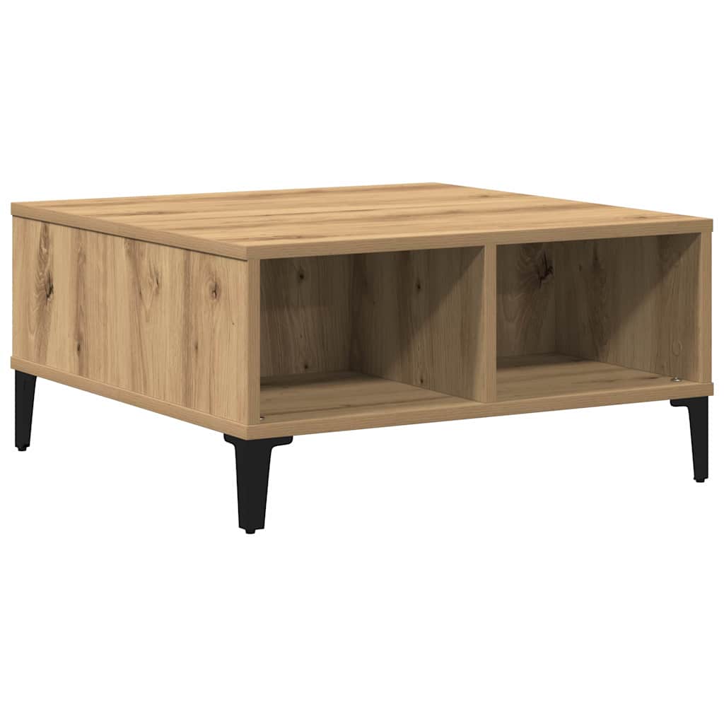 Kaffebord Artisan Eik 60x60x30 cm Konstruert Tre