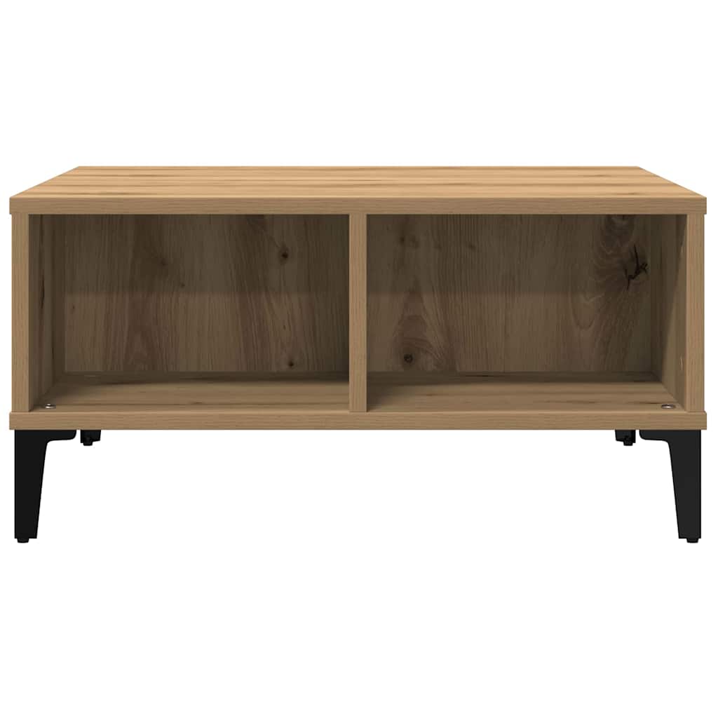 Kaffebord Artisan Eik 60x60x30 cm Konstruert Tre