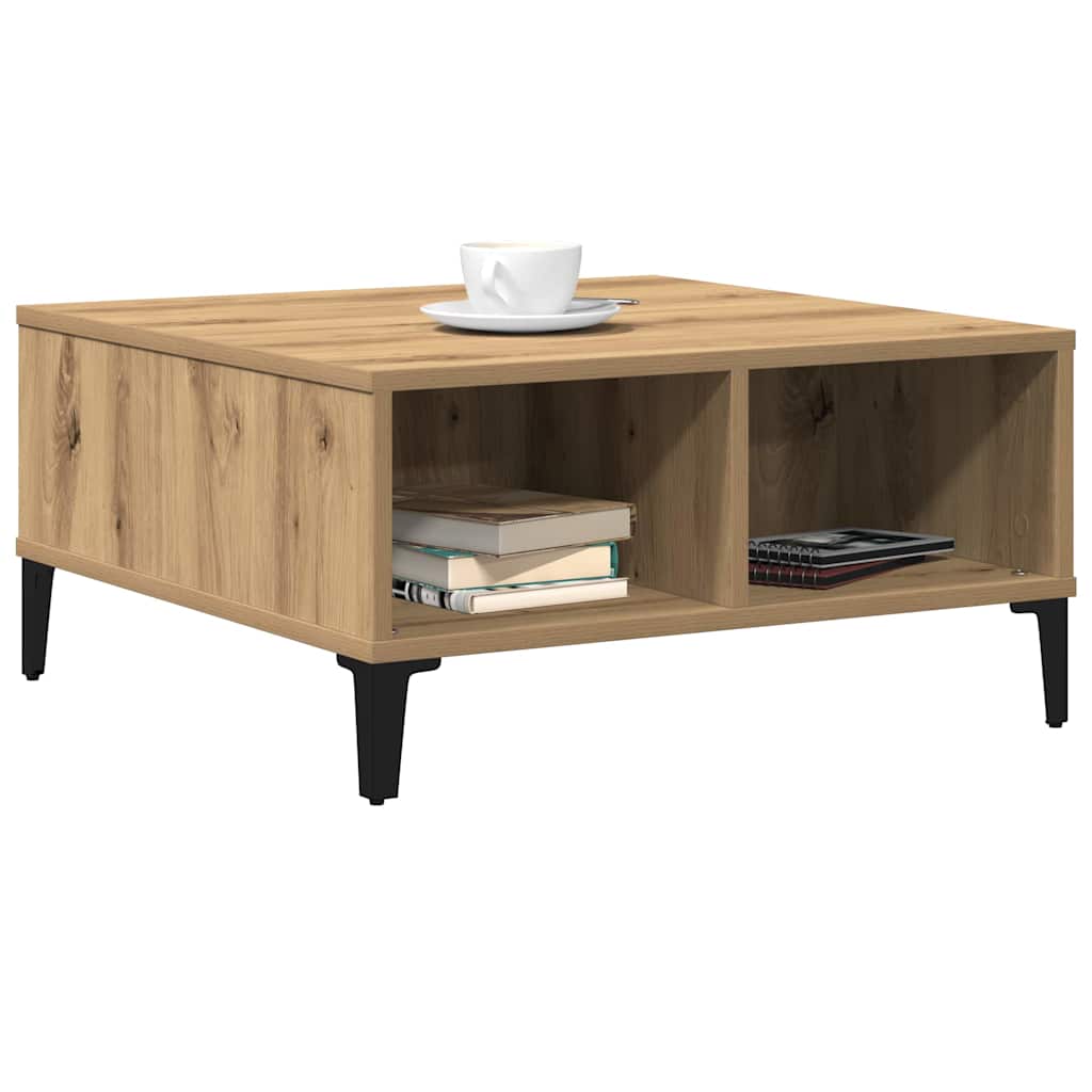 Kaffebord Artisan Eik 60x60x30 cm Konstruert Tre