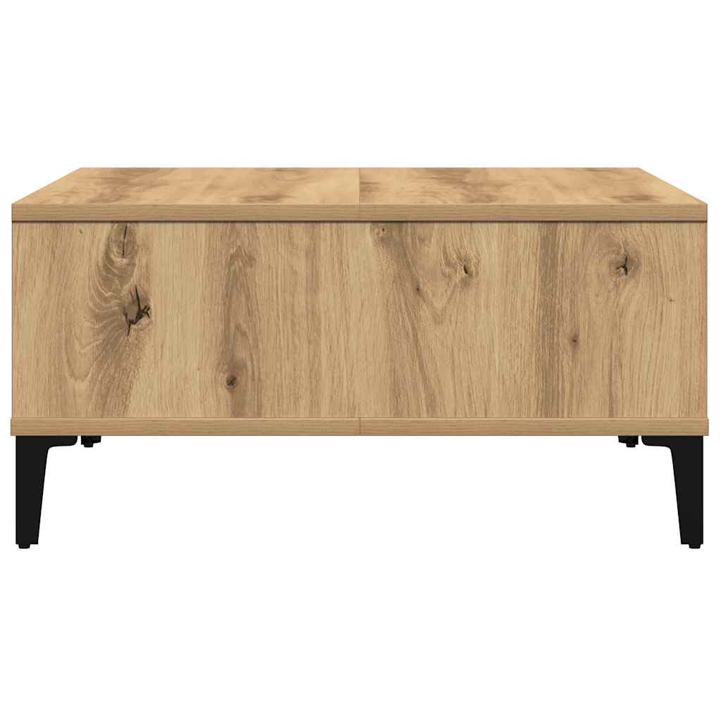 Kaffebord Artisan Eik 60x60x30 cm Konstruert Tre