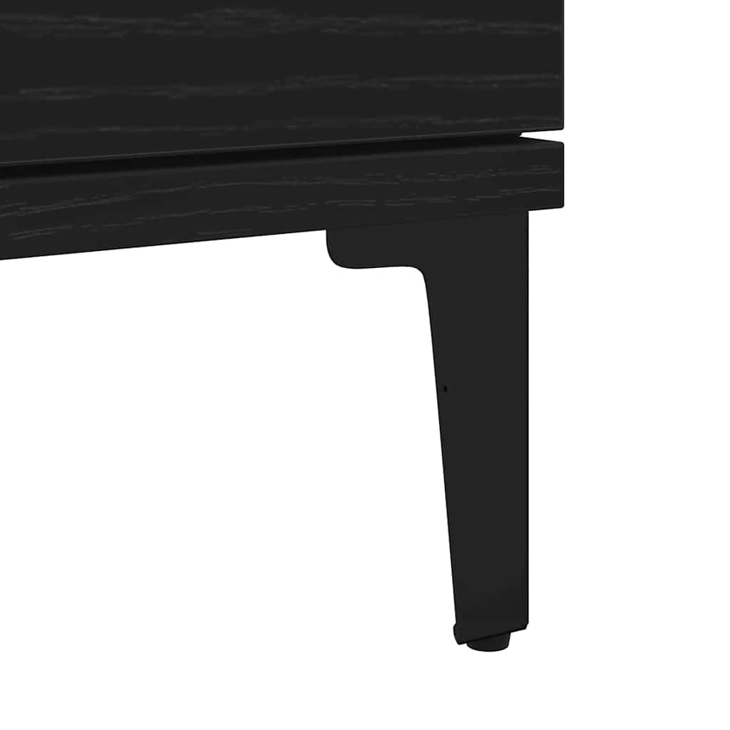 Skap Svart Eik 60x35x70 cm Konstruert Tre