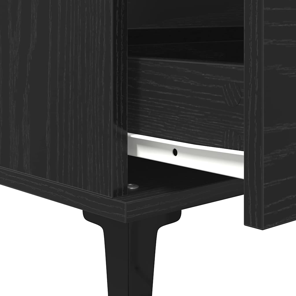 Skap Svart Eik 60x35x70 cm Konstruert Tre