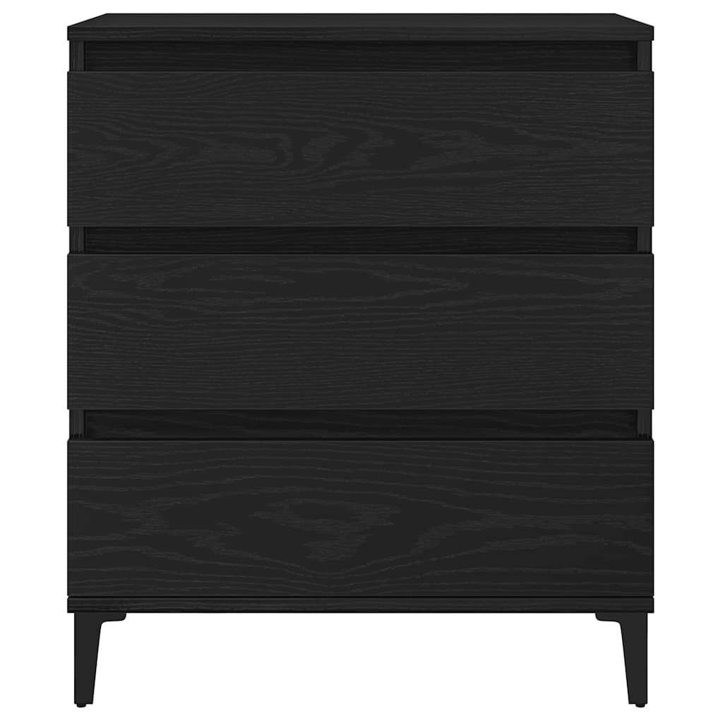 Skap Svart Eik 60x35x70 cm Konstruert Tre