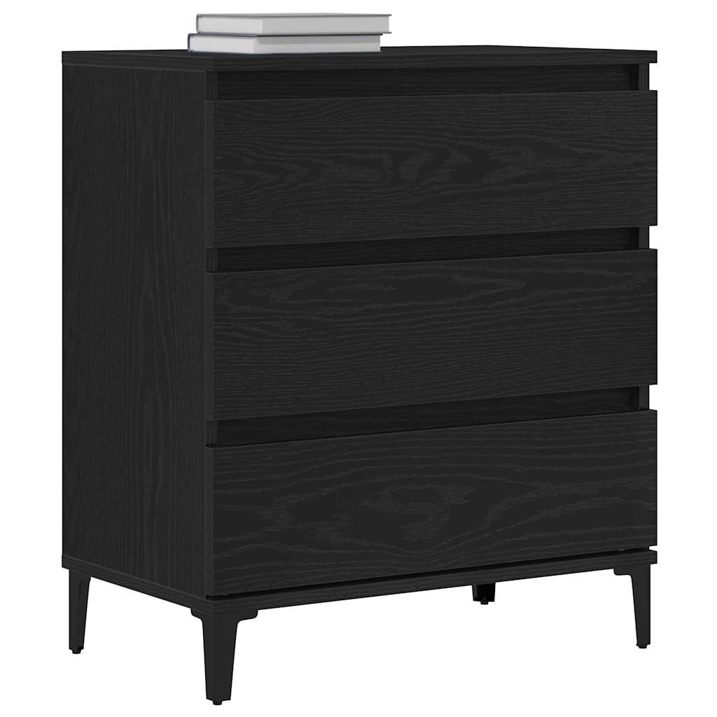 Skap Svart Eik 60x35x70 cm Konstruert Tre