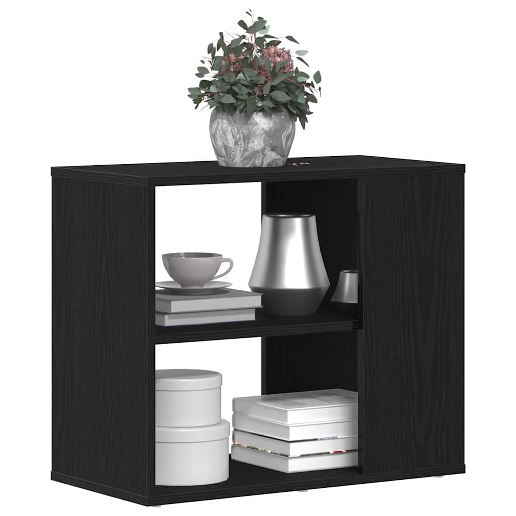 Sideboard i svart eik 60x30x50 cm laget av konstruert tre