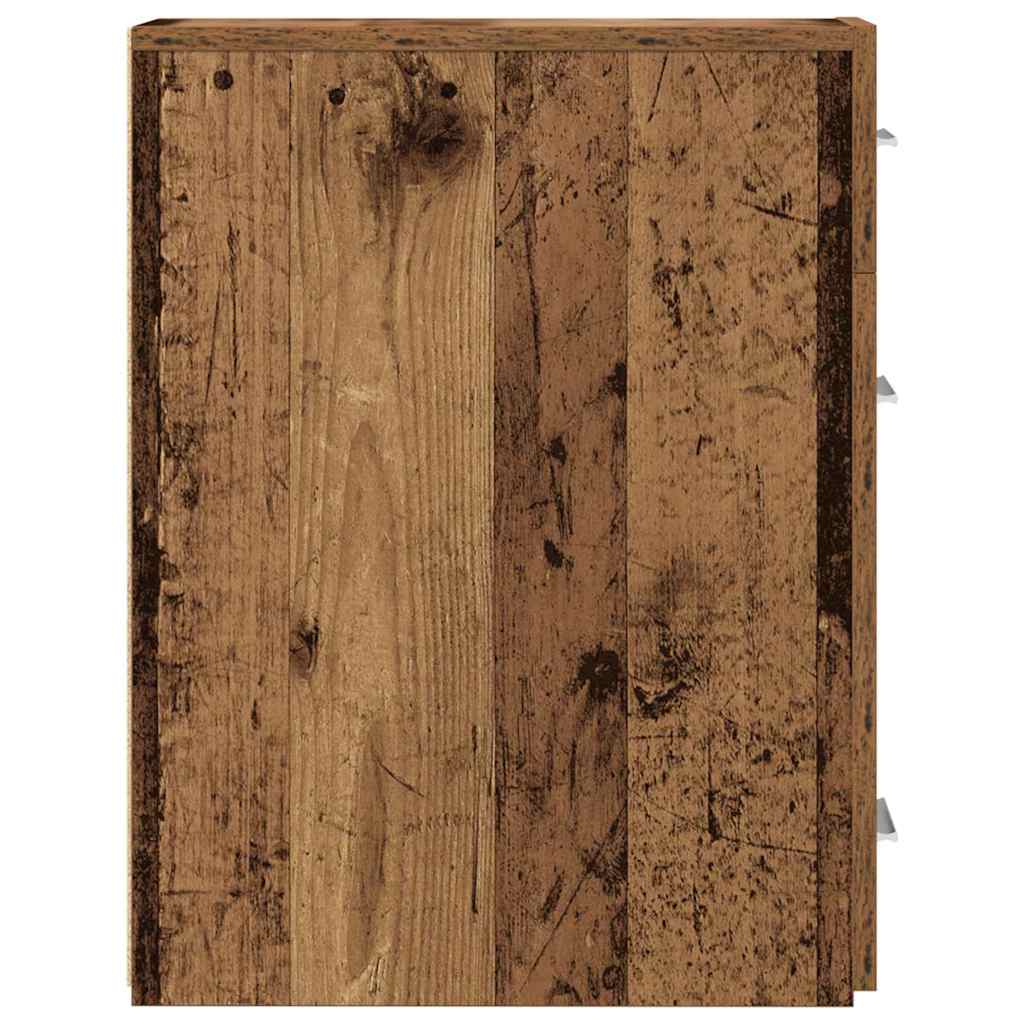 Apoteker skap i gammelt tre 20x45,5x60 cm laget av konstruert tre