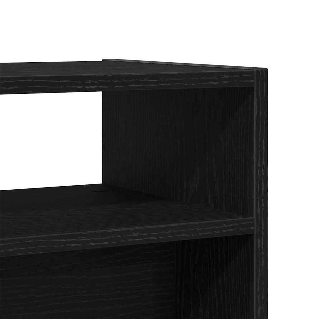 Svart Eik Konsollbord - 78x30x80 cm - Laget av konstruert tre
