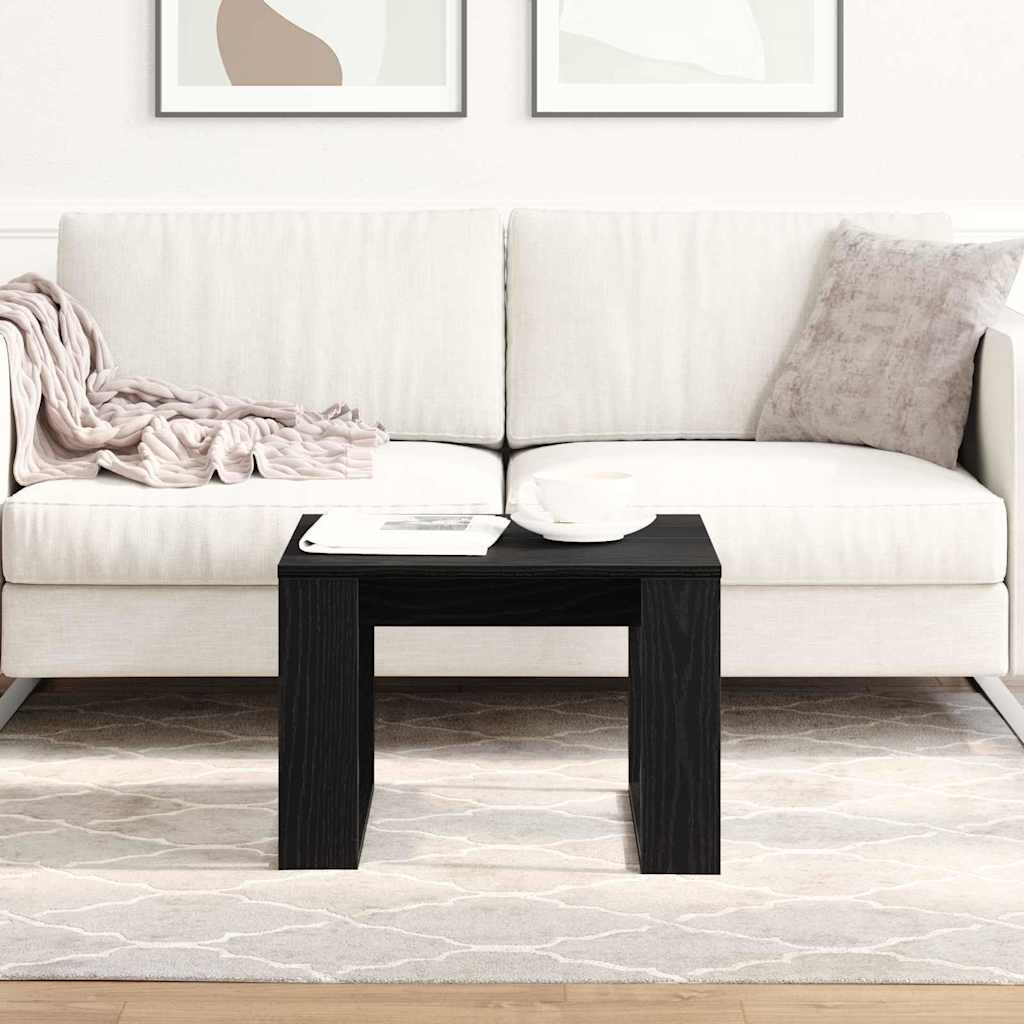 Svart Eik Sidebord - 50x50x35 cm, Laget av Ingeniørt Tre
