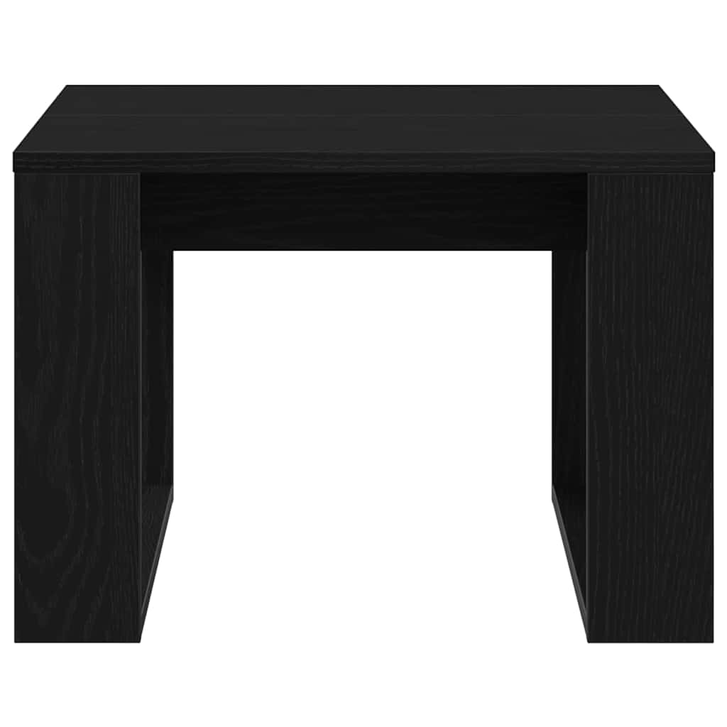 Svart Eik Sidebord - 50x50x35 cm, Laget av Ingeniørt Tre