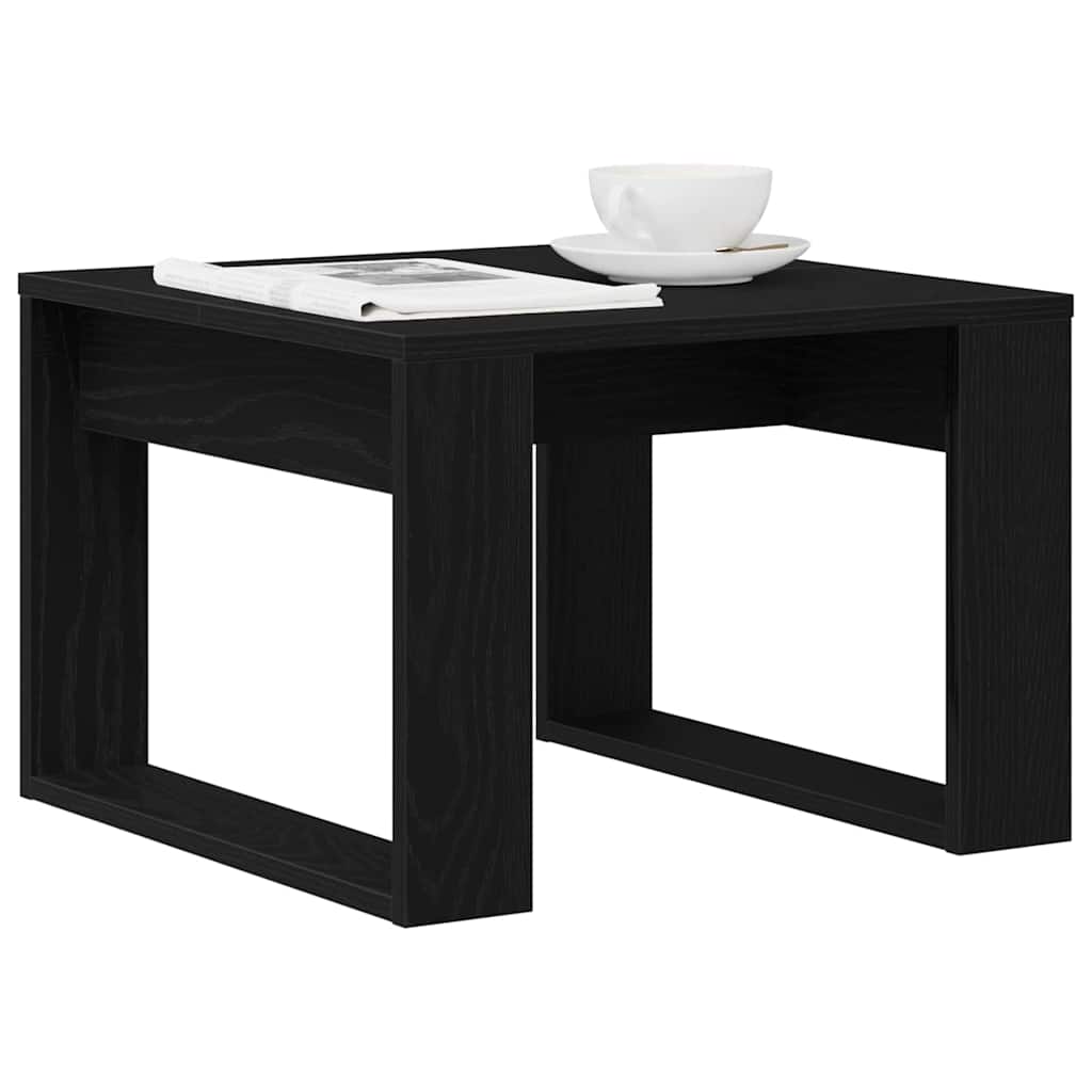 Svart Eik Sidebord - 50x50x35 cm, Laget av Ingeniørt Tre