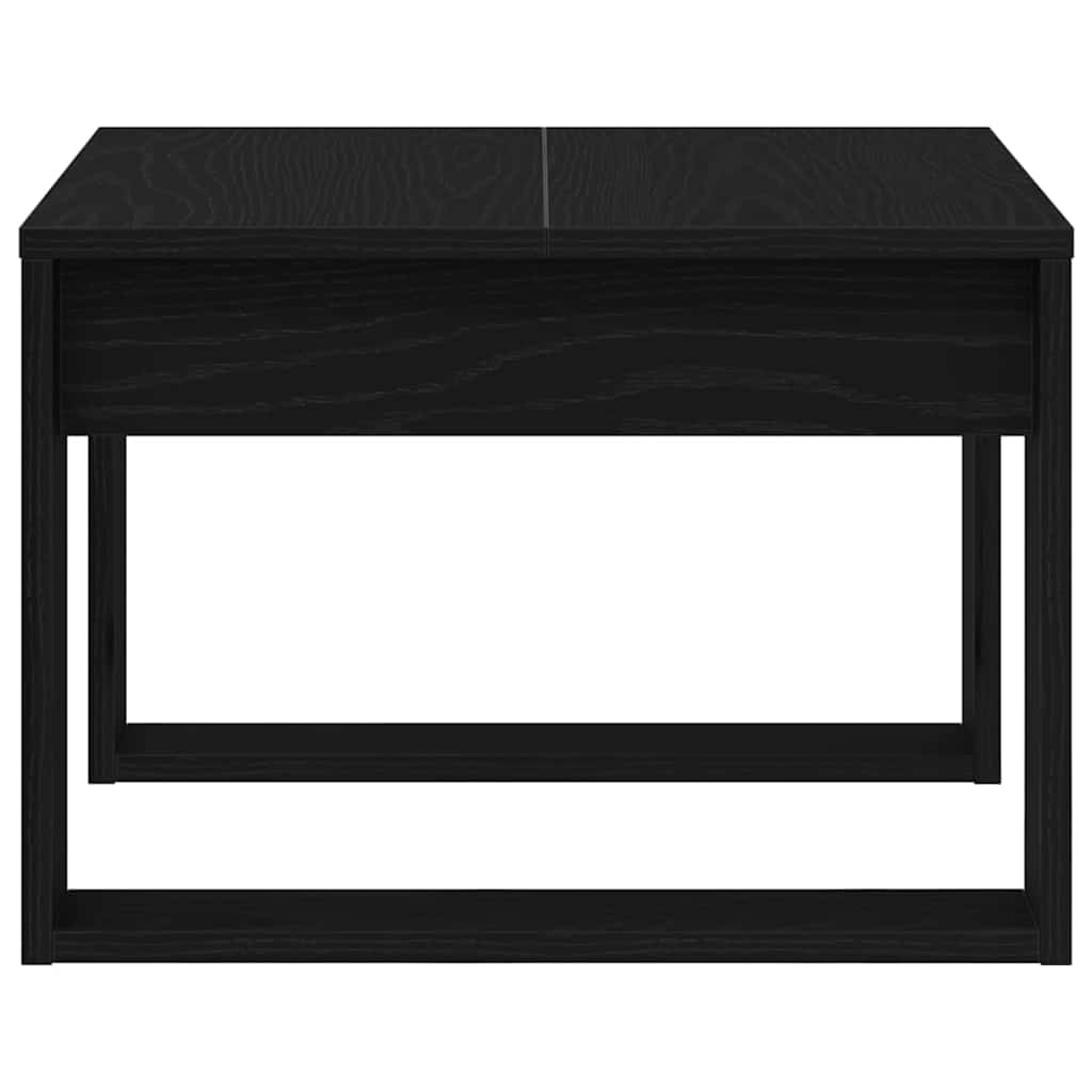 Svart Eik Sidebord - 50x50x35 cm, Laget av Ingeniørt Tre