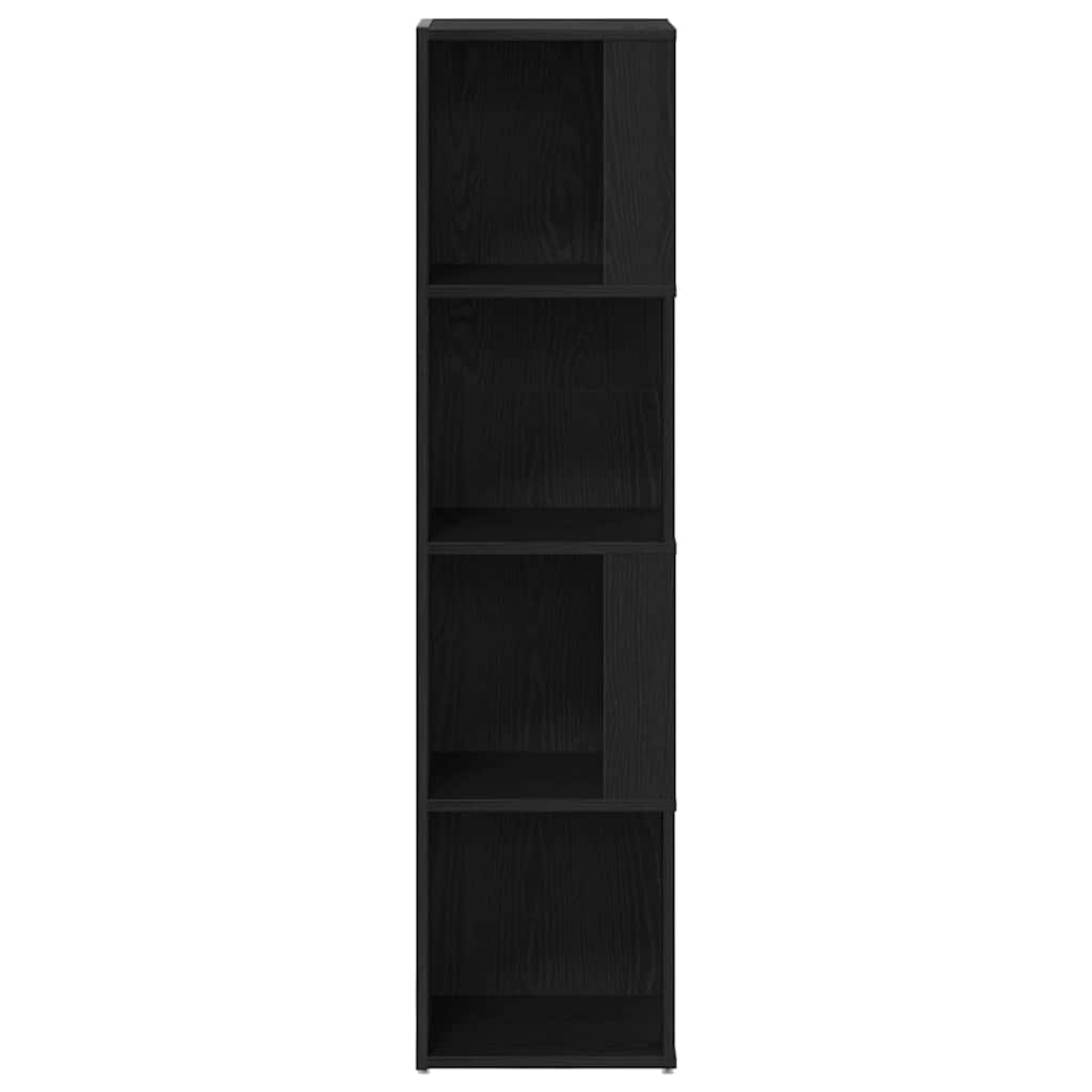 Bokhylle, Svart Eik, 33x33x132 cm, Laget av tre