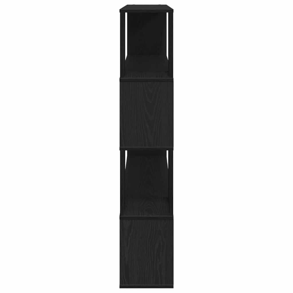 Bokhylle i Svart Eik 100x24x124 cm laget av Konstruert Tre